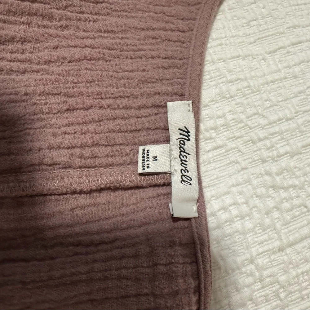 Madewell Dusty Rose Textured dress - Picture 2 of 3